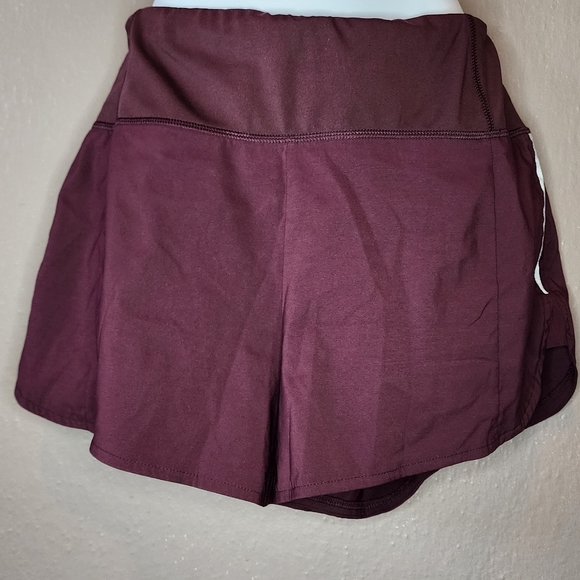 Athleta Pants - Athleta Lined Running Shorts Burgandy